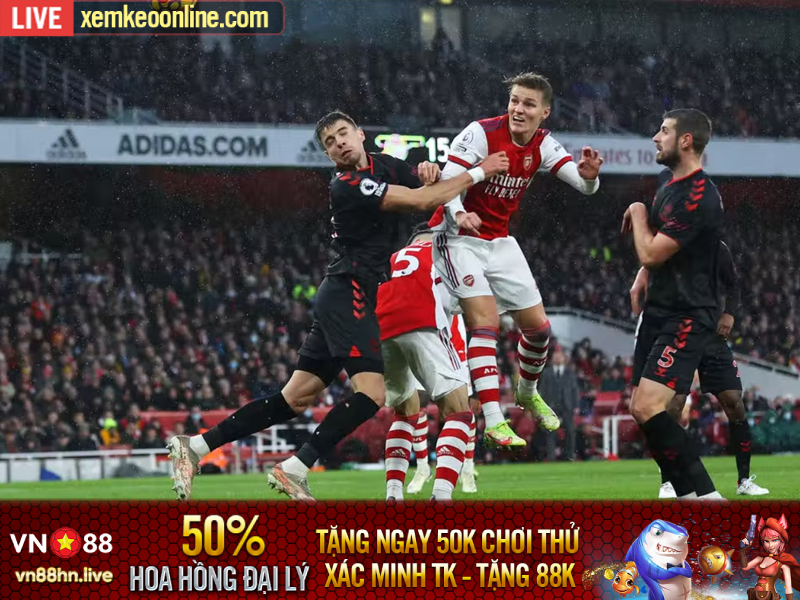 Soi kèo Ngoại Hạng Anh Arsenal vs Southampton, 02h00 ngày 22/4